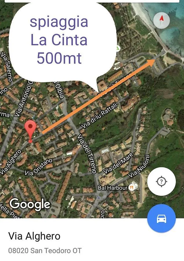 Nyaraló Casa Sara San Teodoro Villa Olaszország